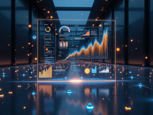 未来科技概念图，展现数字化转型趋势，体现企业对未来发展和技术进步的展望